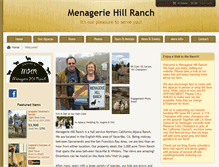 Tablet Screenshot of menageriehillranch.com